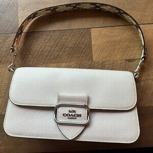 Coach Snake Embossed Trim Morgan Shoulder Bag